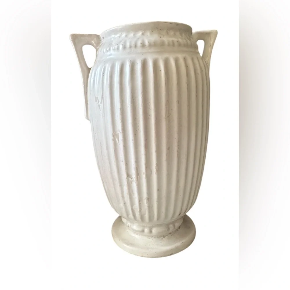 Elegant White Ceramic Vase